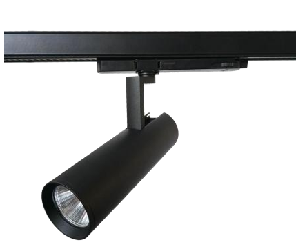 3-ph. Strahler SL TUBE schwarz 20W 230VAC 3500K 36 Grad TRIAC DIM