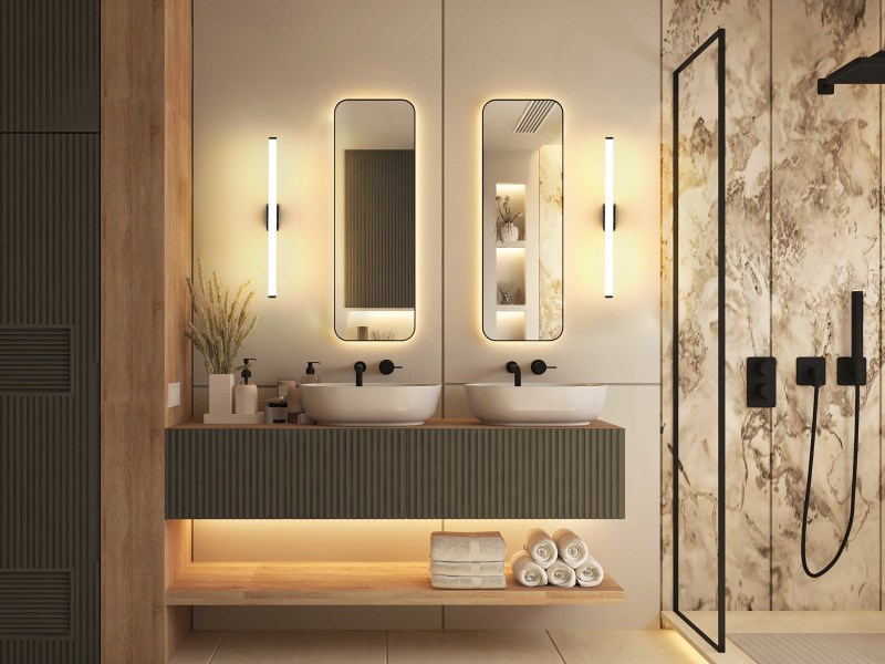 Wandleuchte VINA chrom 13,5W 230VAC 2700K/3000K ON/OFF