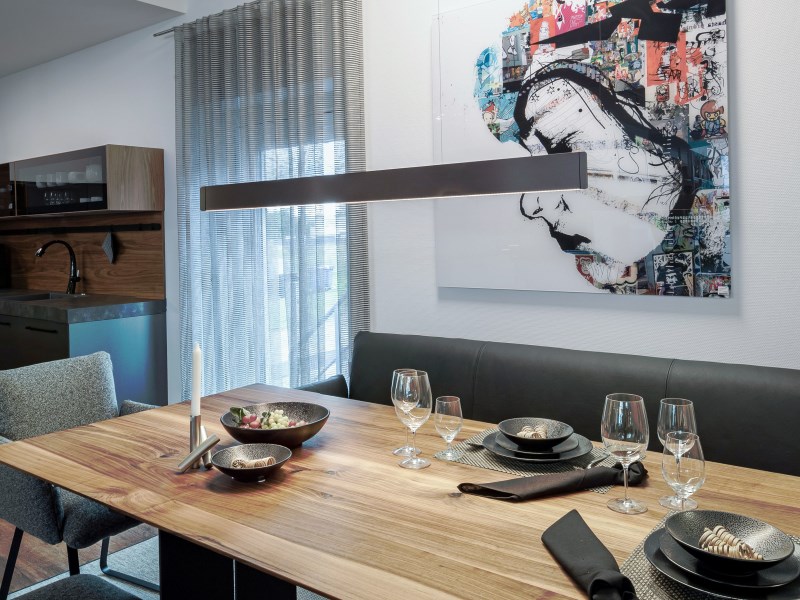 Pendelleuchte AFTER 8 schwarz/schwarz 41W 230VAC 4000K CASAMBI DIM