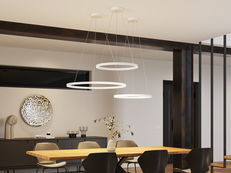 Pendelleuchte PERFORA XL weiß 68W 230VAC 2700K/3000K DALI DIM