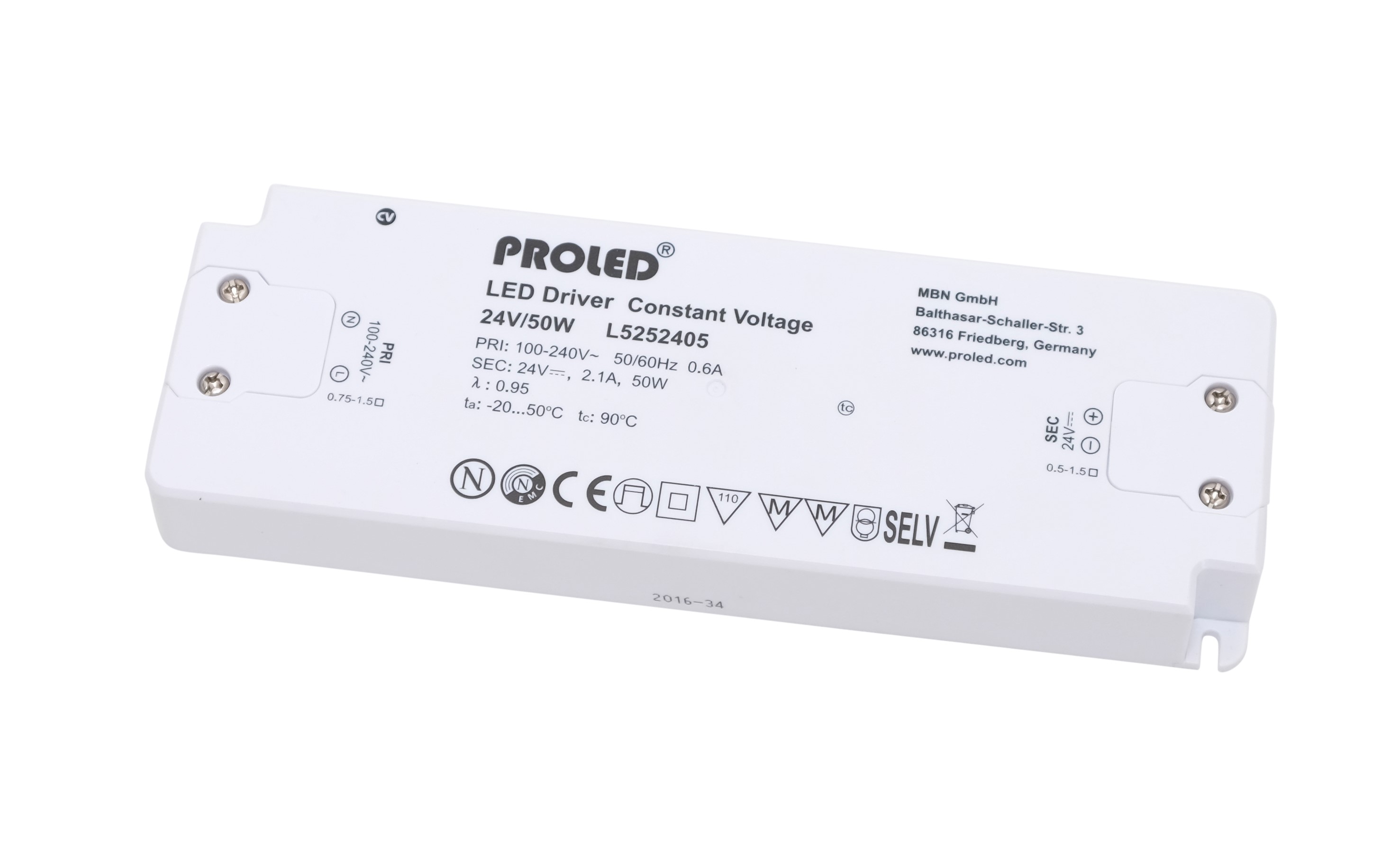 Schaltnetzteil 24VDC 50W - super flach