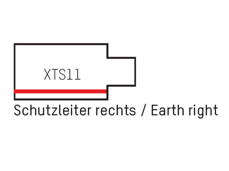 Endeinspeisung 3PH rechts XTS11-3 weiss