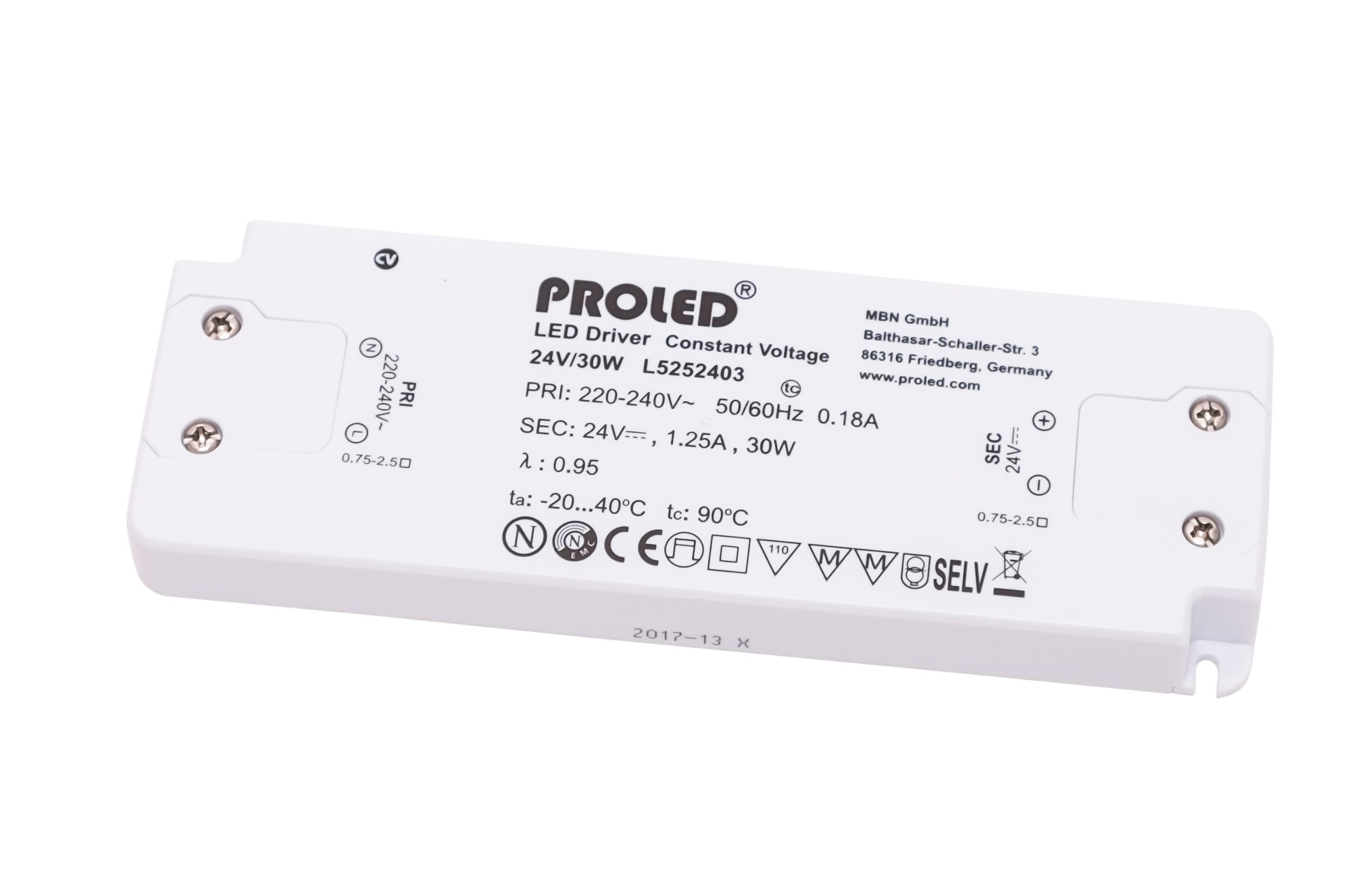 Schaltnetzteil 24VDC 30W - super flach