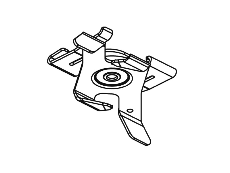 Deckenbefestigung 3PH weiss