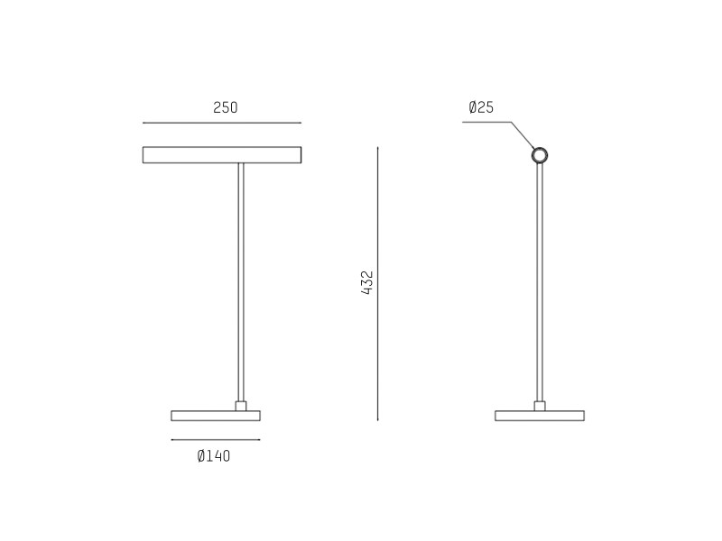 Tischleuchte MEYOT schwarz/schwarz 9W 230VAC 2700K inkl. Netzteil TOUCH DIM