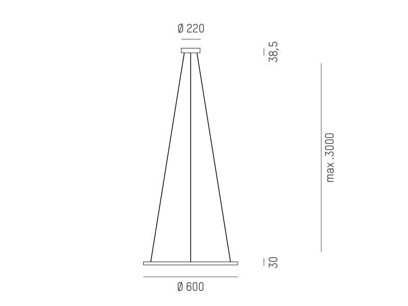 Pendelleuchte PERFORA M weiß 31W 230VAC 2700K/3000K DALI DIM