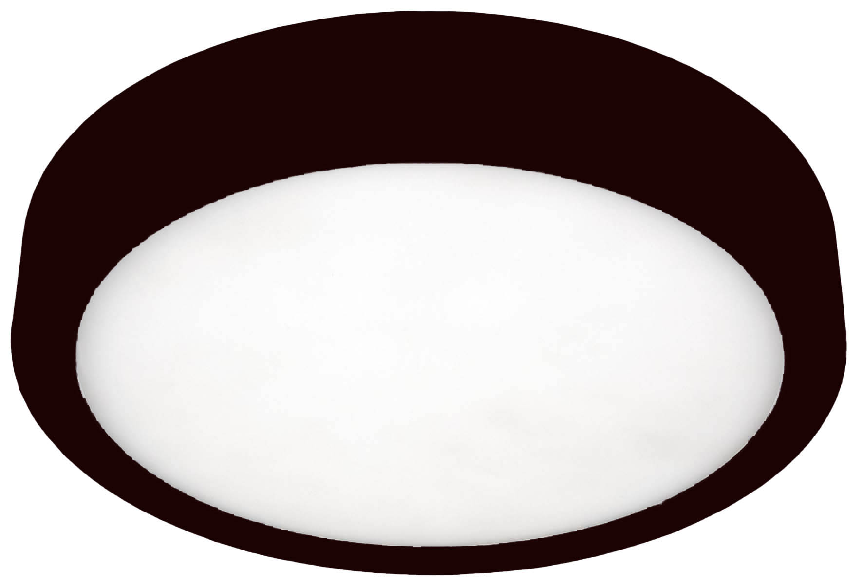 Aufbauleuchte MOON 500 schwarz 42W 230VAC 2700K/3000K/4000K DALI DIM