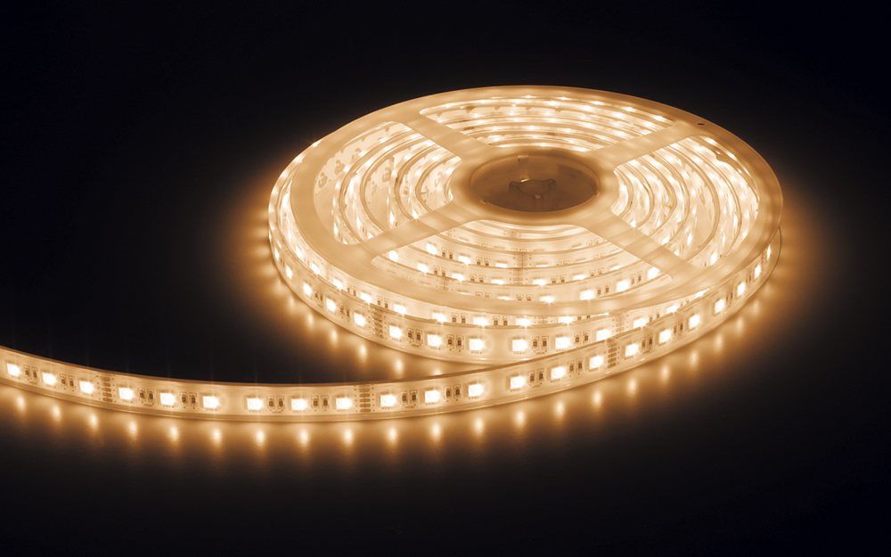 LED Streifen IP65 RGBW 4-IN-1 24VDC 96W 2700K Rolle 5m