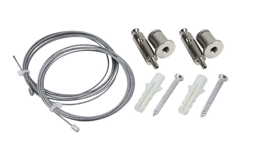 Seilabhängung SET S chrom 1500mm