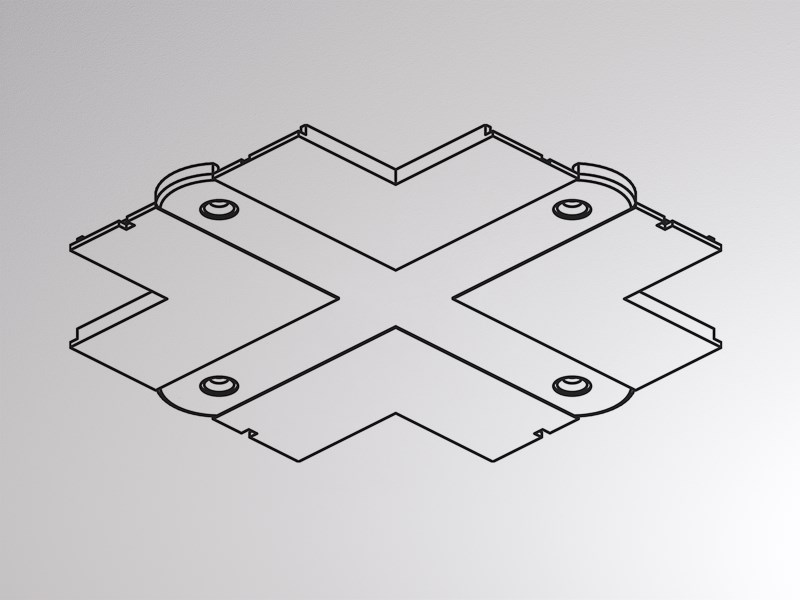Abdeckplatte XTSF 30-3 weiss