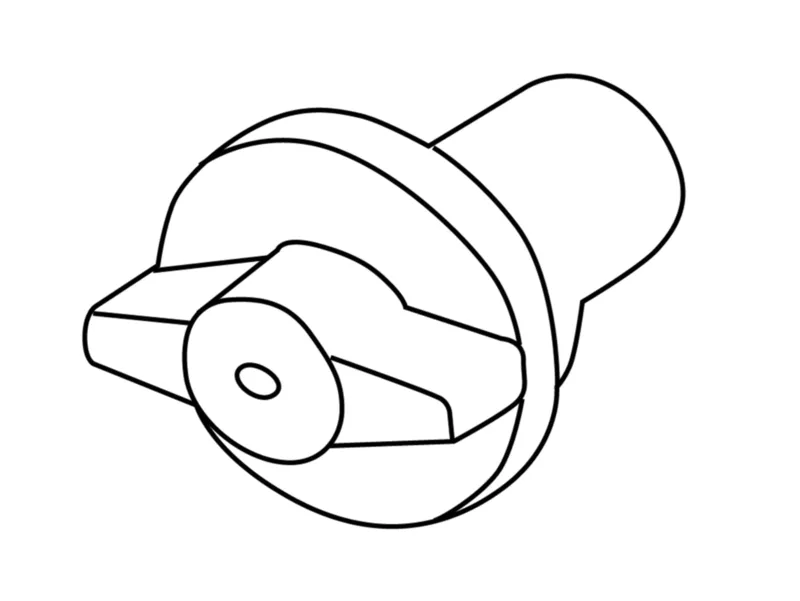 Adapter 3PH für Dekohaken grau