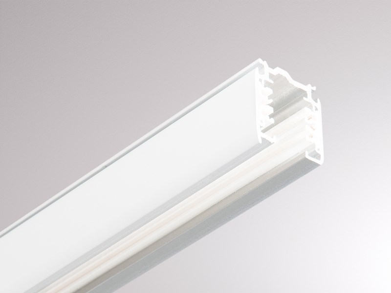 3-ph. Stromschiene Aufbau GLOBAL weiss 3m