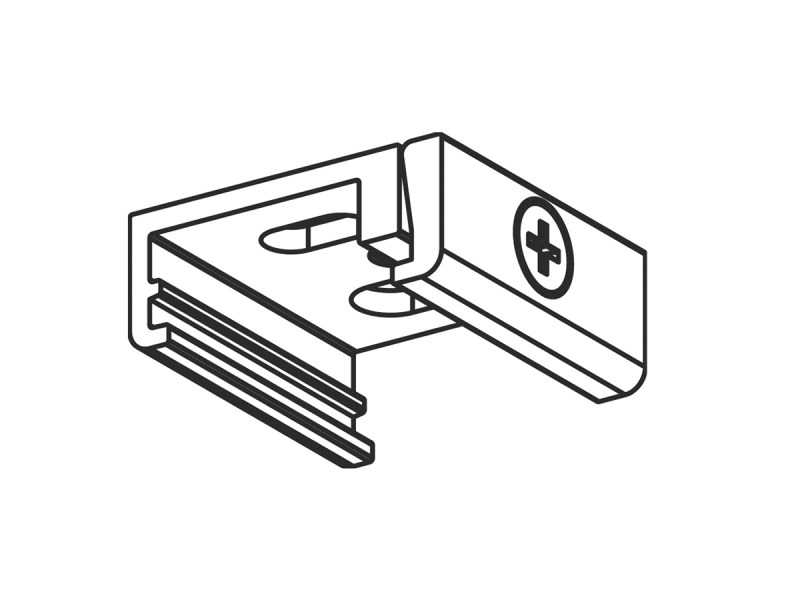 Deckenhalterung 3PH alu brushed