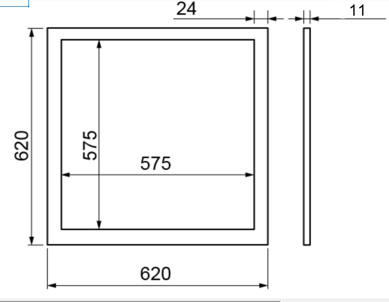 LED PANEL weiß 620x620 31W 230VAC 4000K CASAMBI