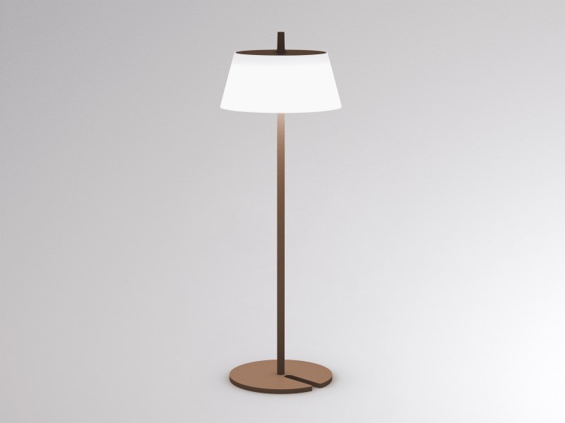 Tischleuchte EEDEN AKKU rost braun 2,2W 230VAC 2700K/3000K, inkl. Akku DIM