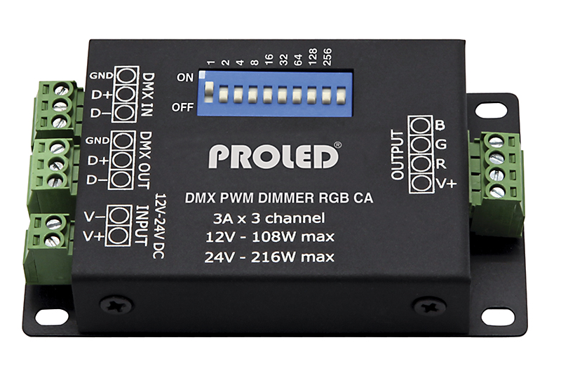 PWM DIMMER DMX RGB 3-KANAL