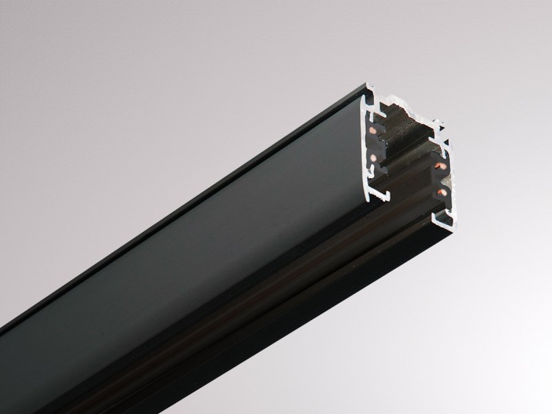 3-ph. Stromschiene Aufbau GLOBAL schwarz 3m