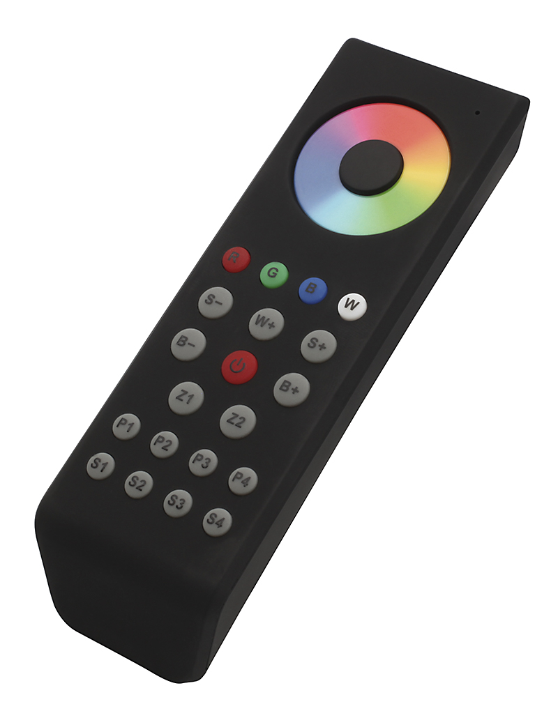Funkfernbedienung (RF) RGBW 4 Kanal Gehäuse schwarz