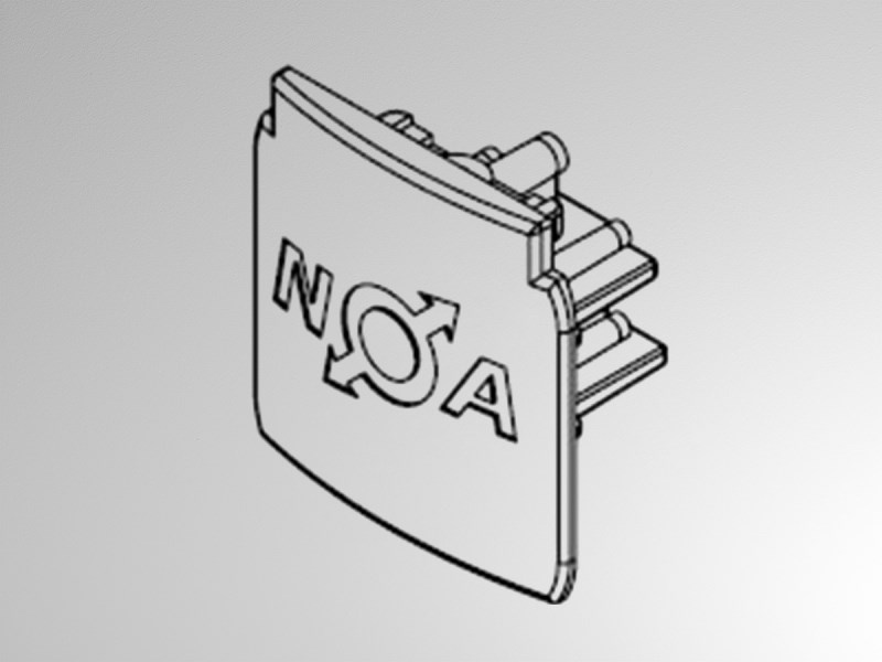 Endkappe 3PH XTS41-3 weiss