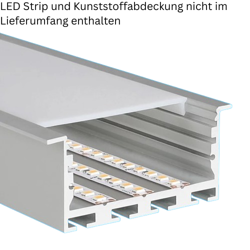 Einbauprofil L-LINE REC24 ST alu 2m
