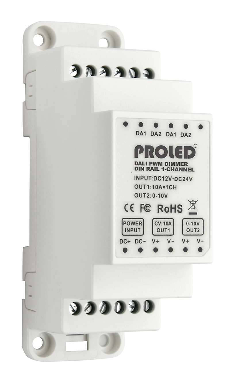 PWM Dimmer 1-Kanal DALI - Hutschiene