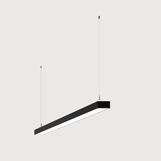 Pendelleuchte MATRIC R6 schwarz 88W 230VAC 3000K 1765mm DALI