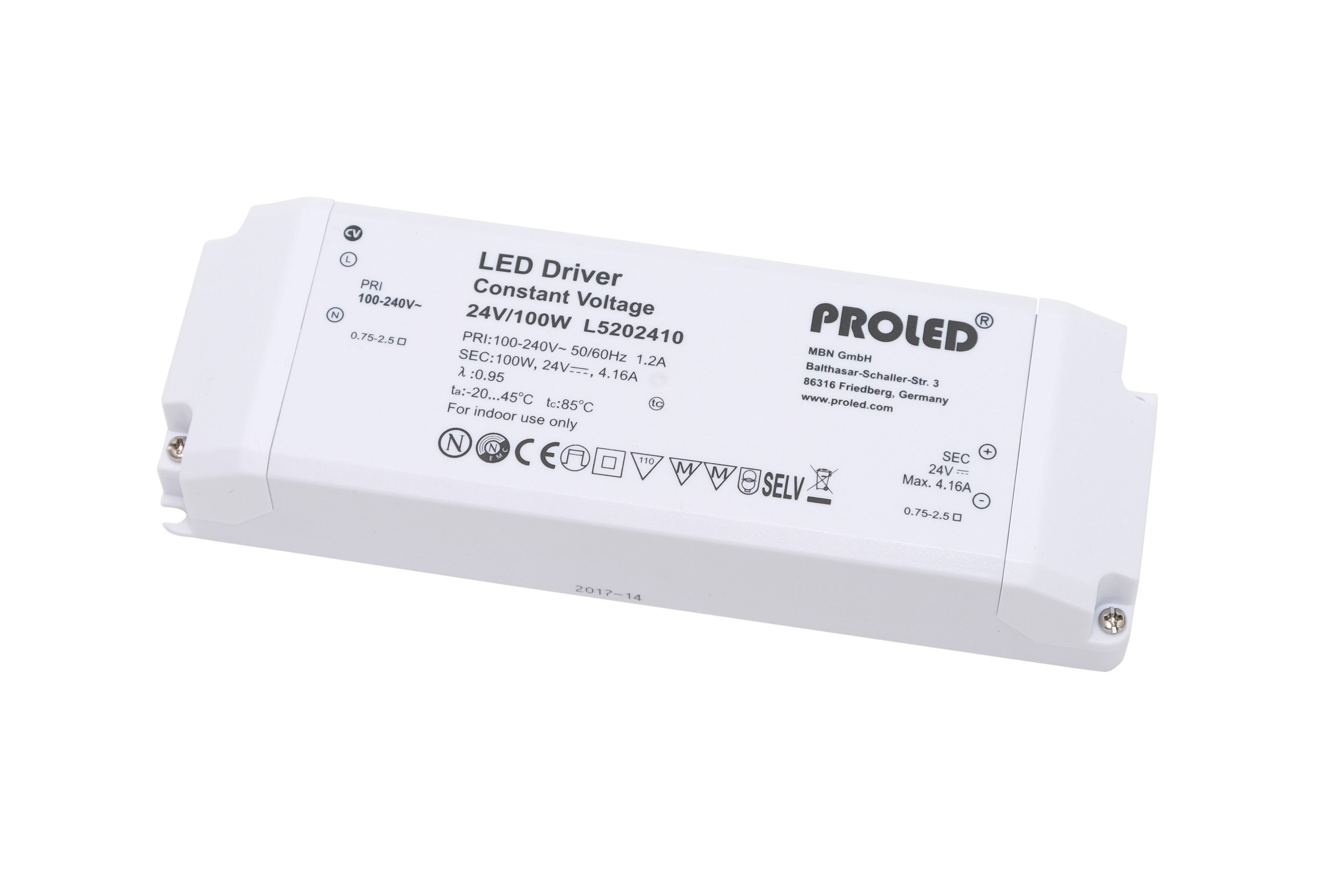 LED Schaltnetzteil 24VDC 100W