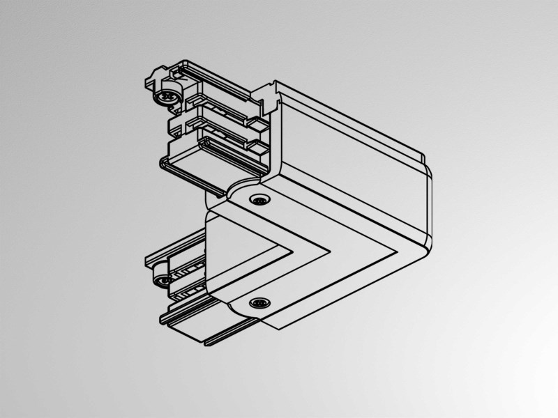 L-Verbinder 3PH links XTS34-1 grau