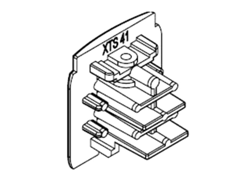 Endkappe 3PH XTS41-3 weiss