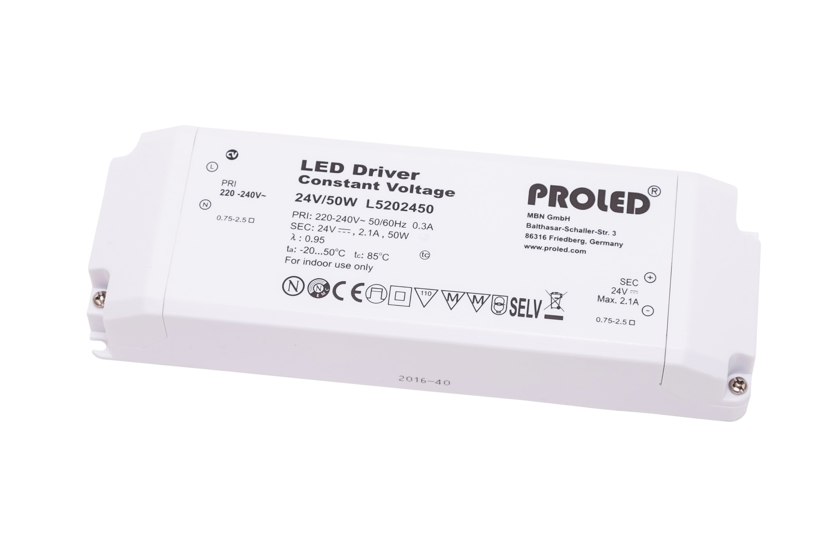 LED Schaltnetzteil 24VDC 50W