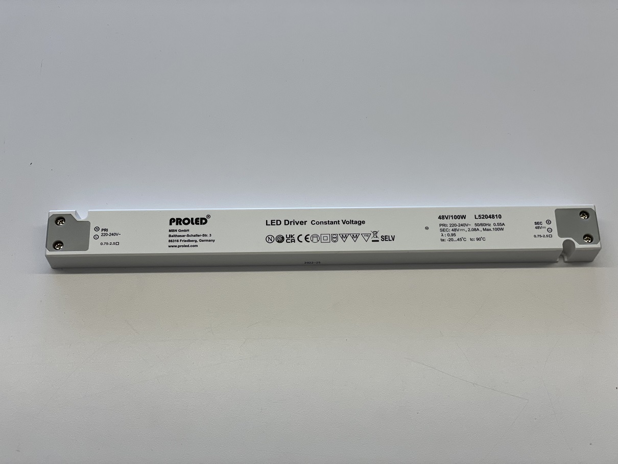 Schaltnetzteil 48VDC 100W - lange schmale Bauform