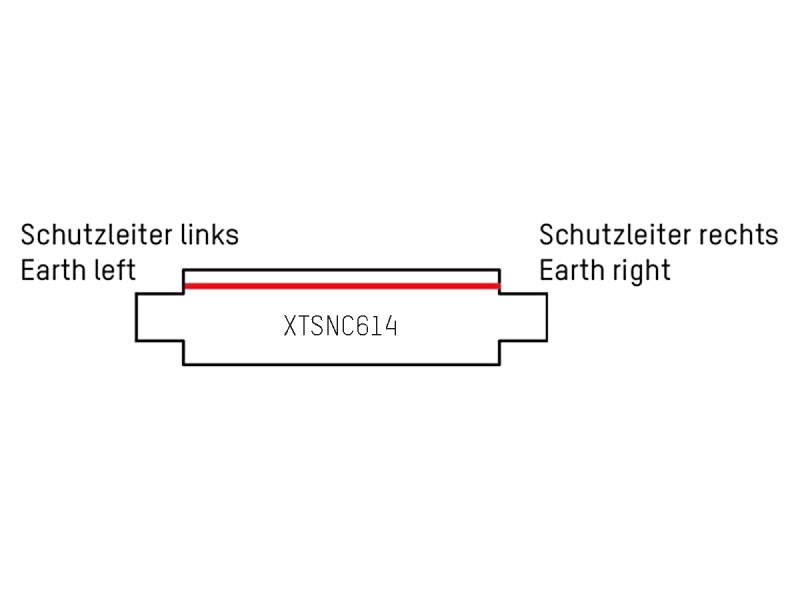 Mitteleinspeisung 3PH XTS14-3 weiss