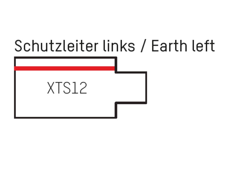 Endeinspeisung 3PH links XTS12-3 weiss