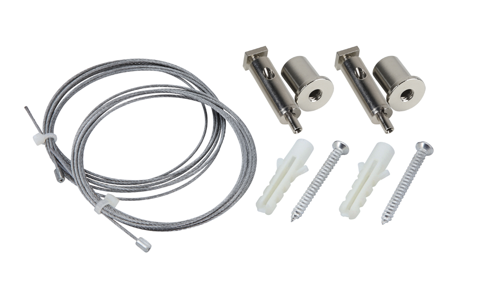 Seilabhängung SET G chrom 1500mm