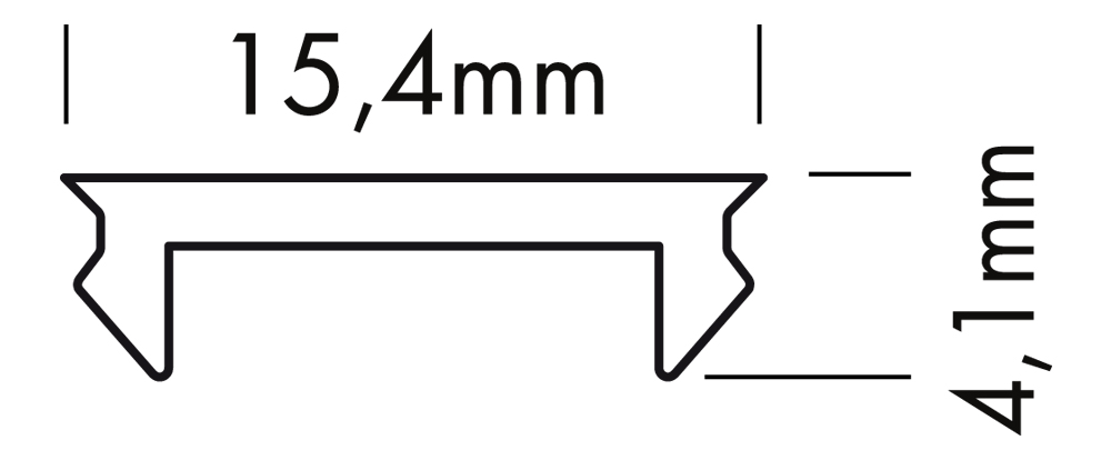 Abdeckung Kunststoff S-LINE opal 3m