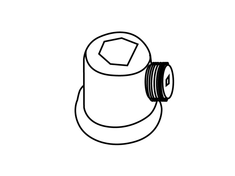 Zugentlastung M10 weiss