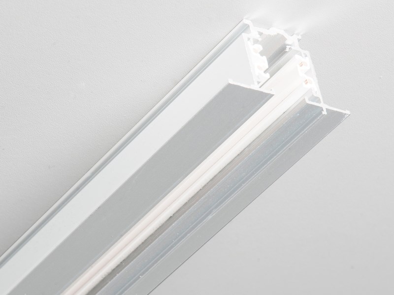 3-ph. Stromschiene Einbau GLOBAL weiss 2m