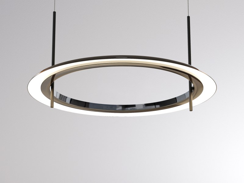 Pendelleuchte VUTO klavierlack schwarz/weiß 34,5W 230VAC 2700K DALI DIM