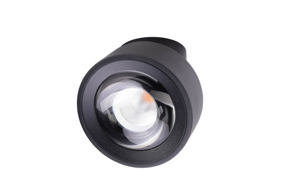 Aufbauleuchte VITA schwarz 15W 2700K TRIAC dimmbar
