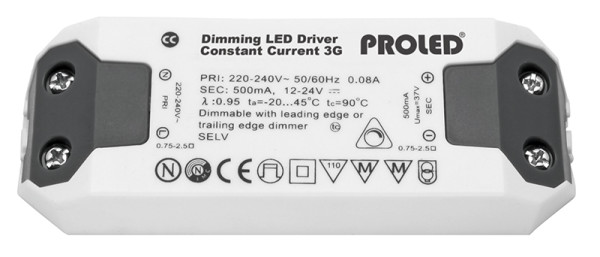 LED Treiber 500mA 12W TRIAC dimmbar