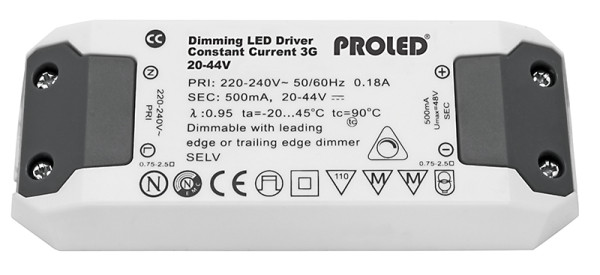 LED Treiber 500mA 22W TRIAC dimmbar